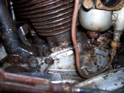 Barn fresh 1945 Indian 45 scout Engine 