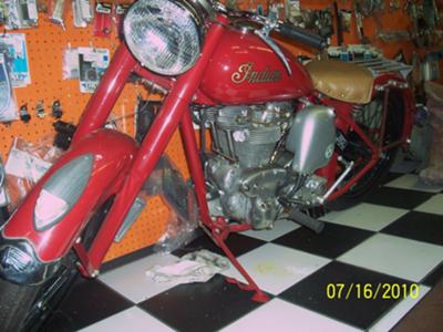 Candy Apple Red 1949 Indian Scout
