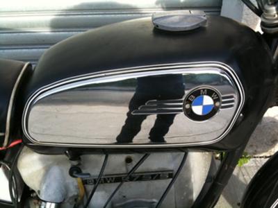 1971 BMW R75 5 motorcycle (this photo is for example only; please contact seller for pics of the actual motorcycle for sale in this classified) fuel tank