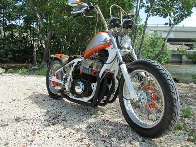 Bored Out Custom 1978 Honda CB750K Bobber Motorcycle with an 836 kit 