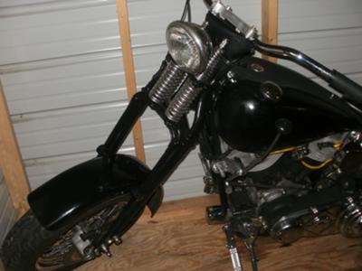 Black 1979 Harley Davidson Shovelhead Bobber (this photo is for example only; please contact seller for pics of the actual motorcycle for sale in this classified)
