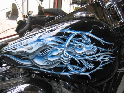 1996 FXSTC Harley Davidson Softtail Custom Fuel Tank Art Graphics