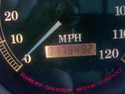 1996 Harley Davidson Springer Softail odometer