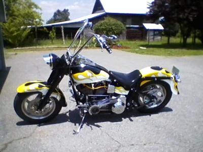  Custom Wheels on 1999 Custom Motorcycle Paint Harley Davidson Fatboy For Sale