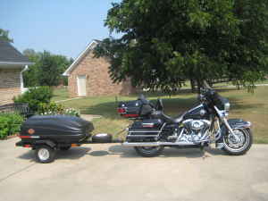 2004 Harley Davidson Ultra Classic and Motorcycle Trailer
