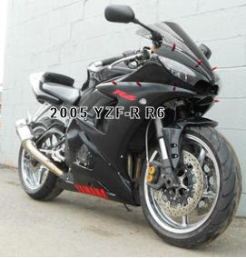2005 Yamaha YZF600R YZF-R R6 (this photo is for example only; please contact seller for pics of the actual motorcycle for sale in this classified)