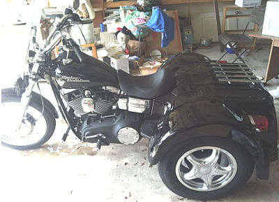 Black 2007 Custom Renegade Trike Motorcycle Three Wheeler