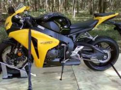 Yellow and Black 2008 Honda CBR 1000 Motorcycle