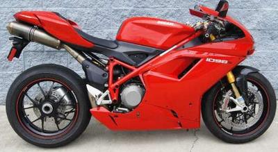 Red 2008 Ducati 1098 Superbike