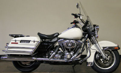 2008 Harley Davidson Road King FLHP Touring Motorcycle w Birch White paint color