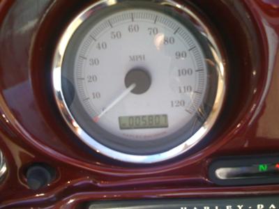Original Miles on 2009 Harley Davidson Street Glide Odometer