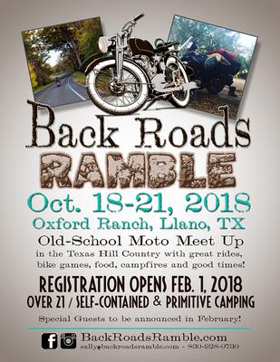 Back Roads Ramble in Texas Flyer Poster