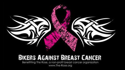 Bikers Against Breast Cancer Motorcycle Event in Texas Flyer Logo