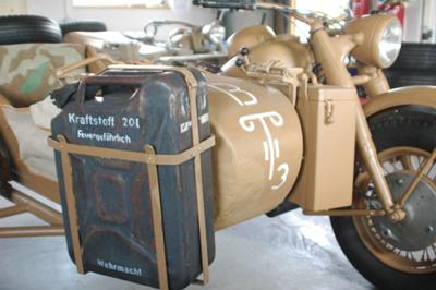 BMW R75 W SIDECAR - ORIGINAL WWII AFRICAN CORPS MOTORCYCLE (this motorcycle is for example only; please contact seller for pics of the actual bike for sale) 