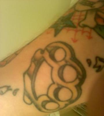 brass knuckles tattoos. Brass Knuckles Tattoo