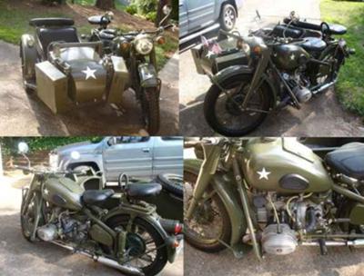 Chang Jiang CJ750 Vintage WWII Replica motorcycle