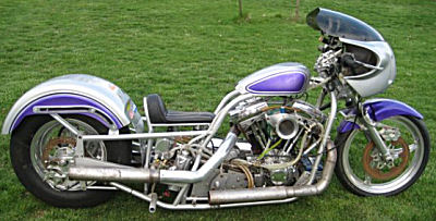 Harley Davidson HD Drag Bike Pro Modified Motorcycle w Chromoly frame, 119 ci Harley Davidson motor  200 hp