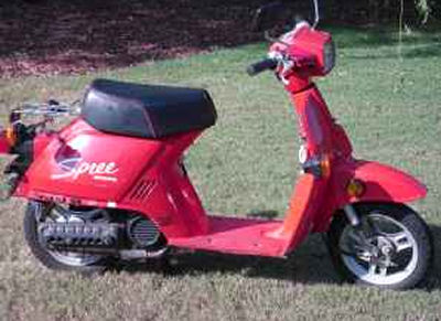 Honda on 1986 Honda Spree Scooter  Example Only