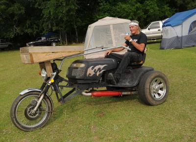 Scooter on Shine In Lapine Rally Lawn Mower Custom Trike