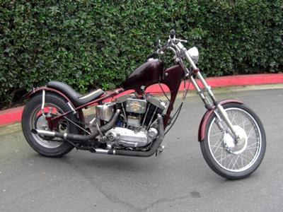 1958 HARLEY DAVIDSON XLCH in an EARLY PLUNGER FRAME in an early plunger frame