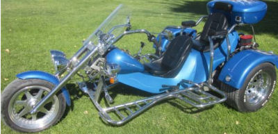 VW Rewaco Chopper Trike (this photo is for example only; please contact seller for pics of the actual motorcycle for sale in this classified)