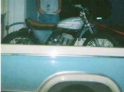 Aqua Teal Blue and Pearl White 1972 AMF Harley Davidson
