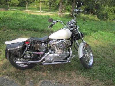 Pearl White 1987 Special Edition Harley Davidson Sportster