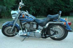 2000 Custom Harley Davidson Fat Boy w/ Shredded Paint Job