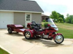 2002 Honda Goldwing GL1500 Trike and Trailer (this photo is for example only; please contact seller for pics of the actual motorcycle and trailer for sale in this classified)