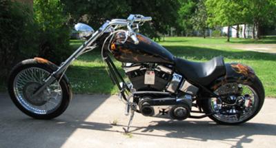 2003 Ultimate Chopper with Custom Punisher Motorcycle Paint Job