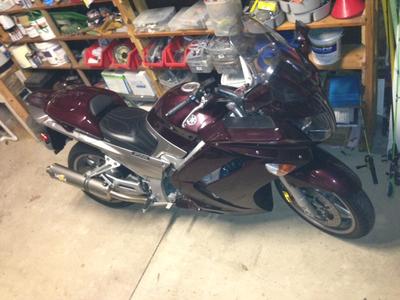  2007 Yamaha FJR1300 w Single Corbin Seat and upgraded Vance Hines Exhaust pipes 