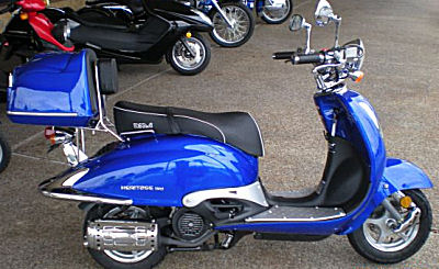 Blue 2011 Heritage 150 Scooter 