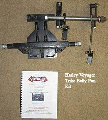 Harley Voyager Trike Belly Pan Kit Parts and Hardware