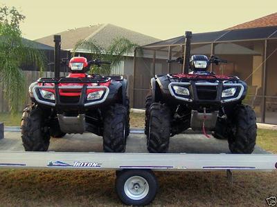 2006 Honda Rubicon ATVs and a Used Triton ATV Trailer 