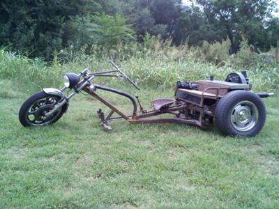 Custom Volkswagen VW RAT ROD TRIKE 1600CC (this photo is for example only; please contact seller for pics of the actual motorcycle for sale in this classified)