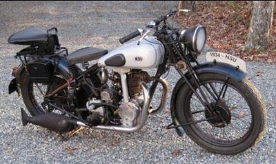 1934 NSU 501 OSL Motorcycle