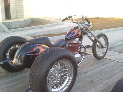 1971 BSA Custom Trike Motorcycle for Sale; Classic BSA Rat Rod Style