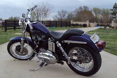 1977 harley davidson sportster 1000 1100 Harley-Davidson bored out metallic purple custom paint