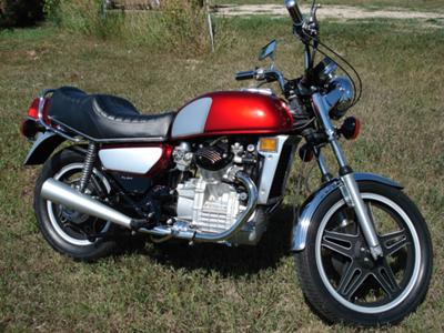 Candy Apple Red 1980 Honda CX500 Deluxe Motorcycle Custom