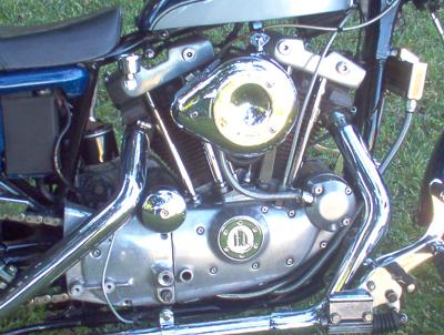 1980 Ironhead Harley Davidson Sportster Engine and Exhaust