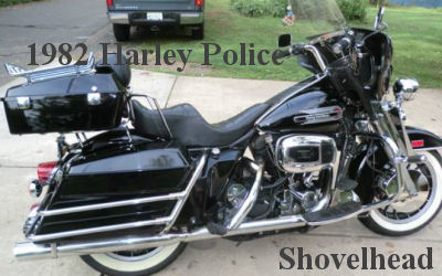 1982 Harley Shovelhead Police Motorcycle King of the Highway