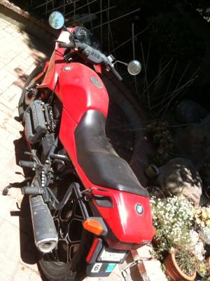 Red 1987 BMW K75S