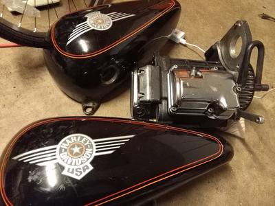 Used 1992 Harley Transmission softail Fat Boy and tanks for sale by owner
