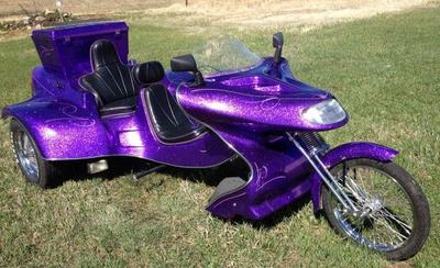 1994 VW Roadhawk Road Hawk Trike w Metallic Purple Motorcycle Paint Colo