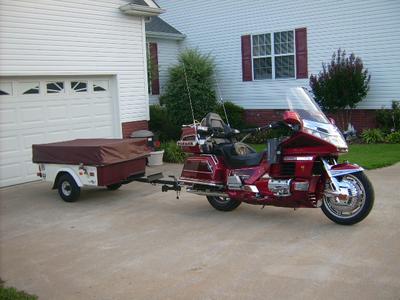 1998 Honda Goldwing with 1998 Motorcycle Camping Trailer for sale by owner
