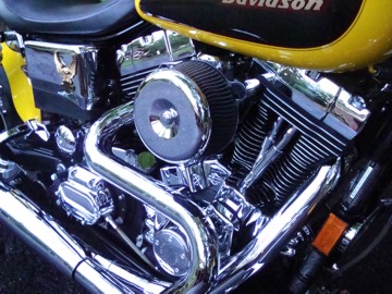 Custom Pearl Yellow and Metallic Bronze Paint 1999 Harley Davidson Dyna FXDL Custom  Rare Factory Paint Color