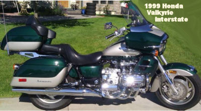 1999 Honda Valkyrie Interstate w green and silver paint color scheme