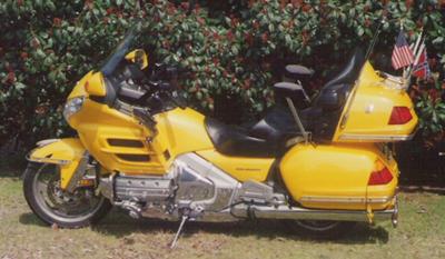 Pearl Yellow 2001 Honda Goldwing 1800 