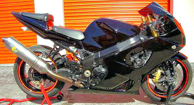 2004 Suzuki GSXR 1000 motorcycle street bike
