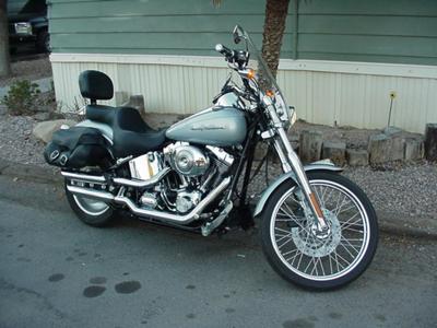 Silver Pearl 2005 Harley Davidson Softail Deuce (this photo is for example only; please contact seller for pics of the actual motorcycle for sale in this classified)